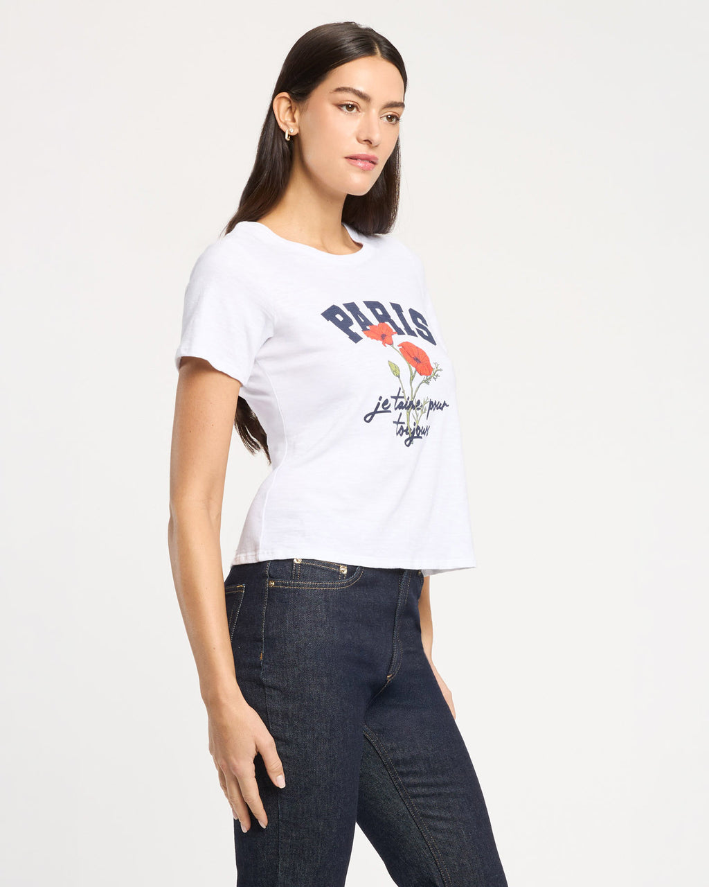 Paris Poppies Shrunken Tee