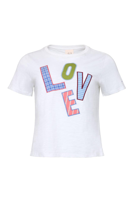 Love Collage Patch Shrunken Tee