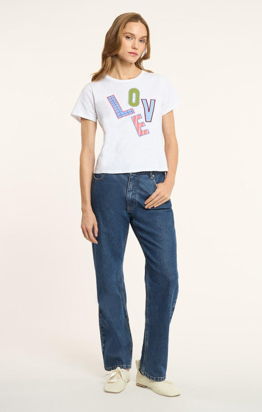 Love Collage Patch Shrunken Tee