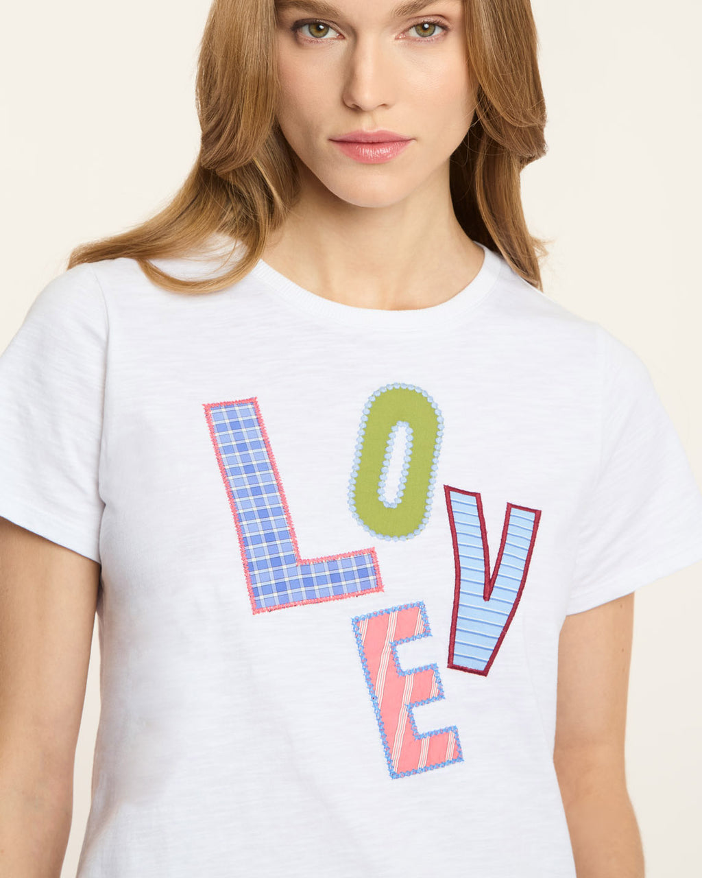 Love Collage Patch Shrunken Tee