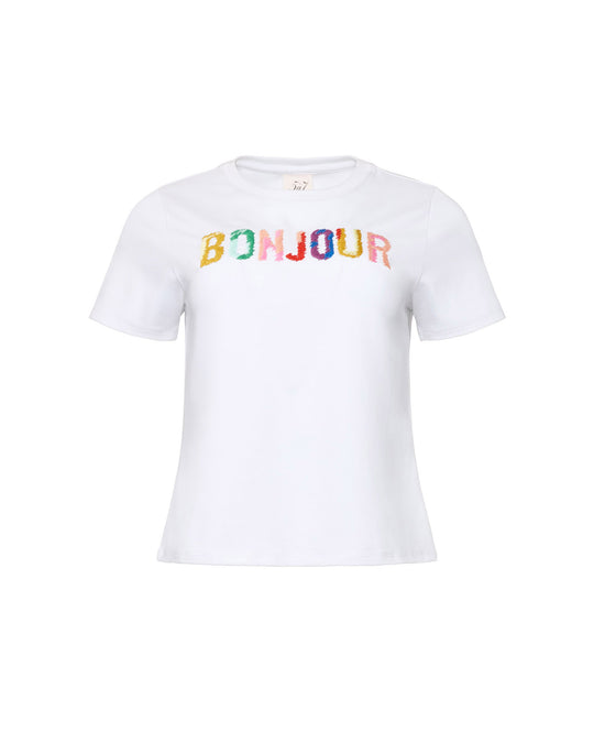 Bonjour Scribble Shrunken Tee