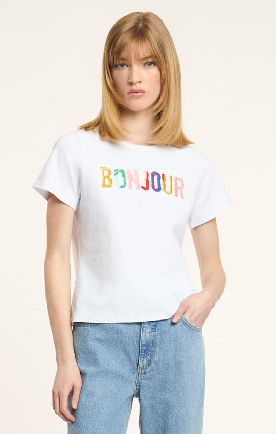 Bonjour Scribble Shrunken Tee