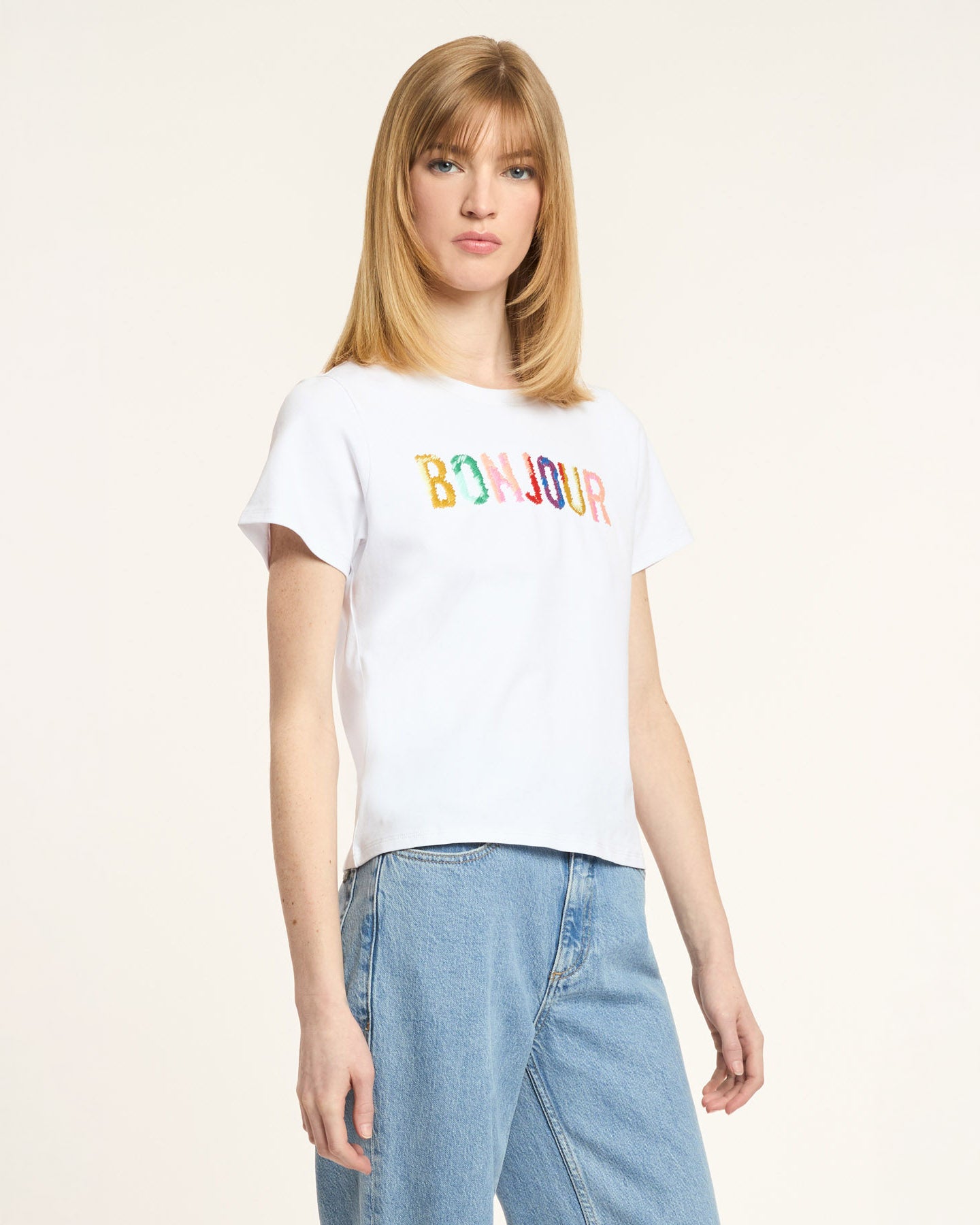 Bonjour Scribble Shrunken Tee