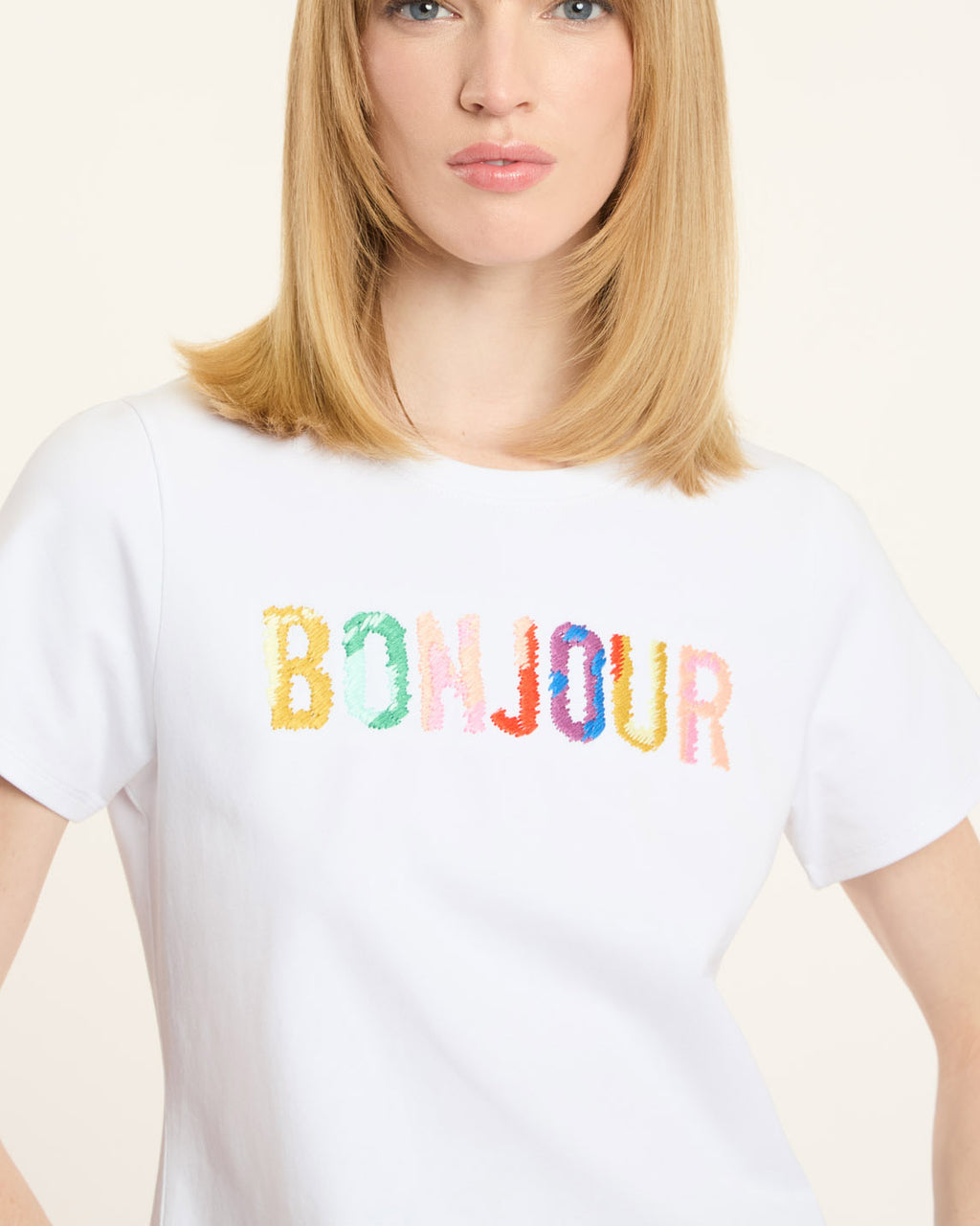 Bonjour Scribble Shrunken Tee