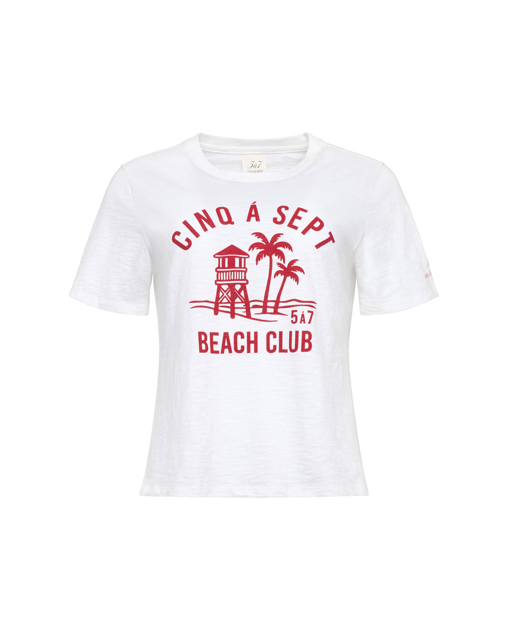 Cinq A Sept Beach Club Shrunken Tee