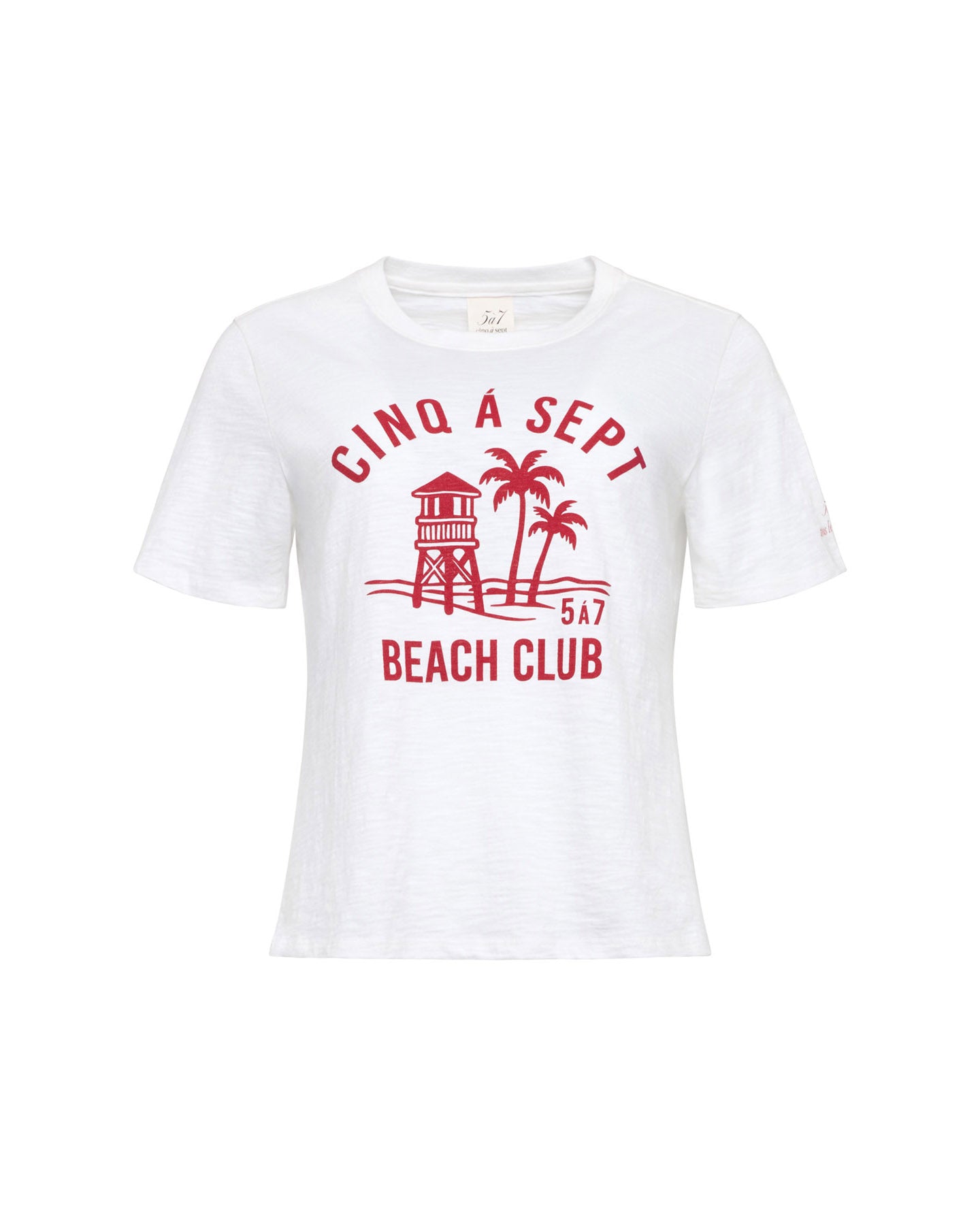 Cinq A Sept Beach Club Shrunken Tee