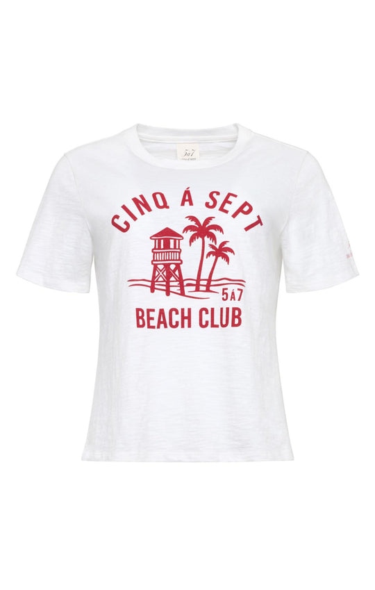 Cinq A Sept Beach Club Shrunken Tee