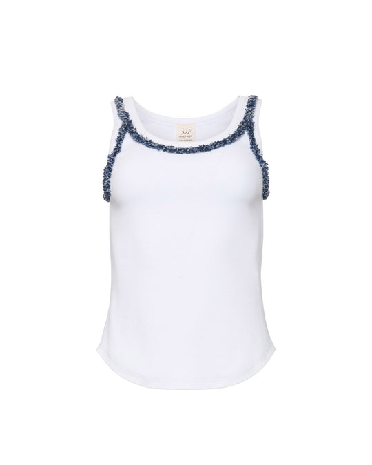 Bicolor Fringe Quenta Tank