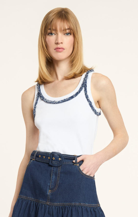 Bicolor Fringe Quenta Tank