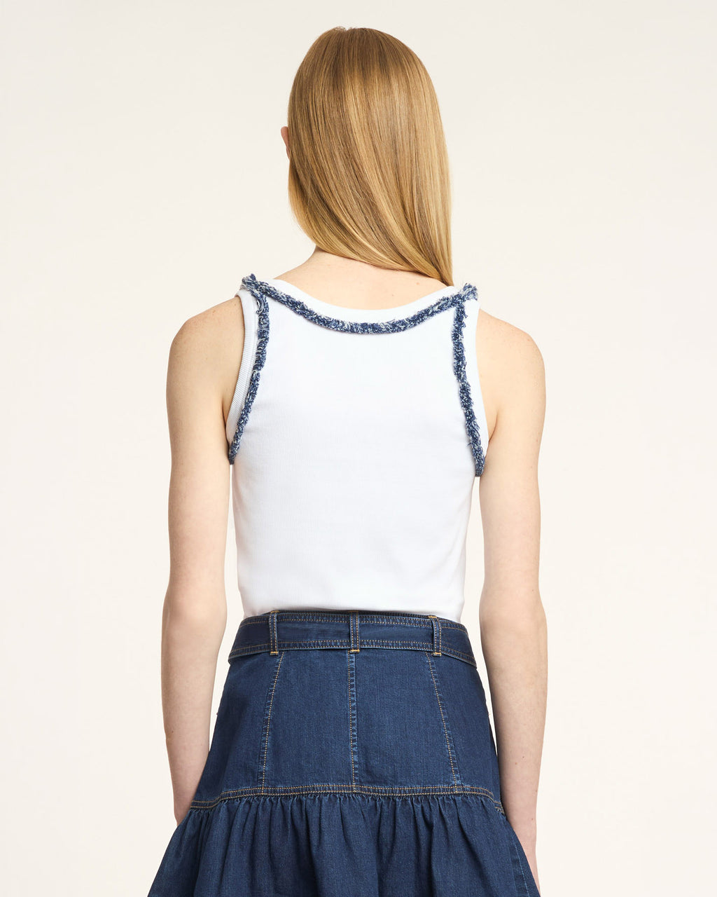 Bicolor Fringe Quenta Tank