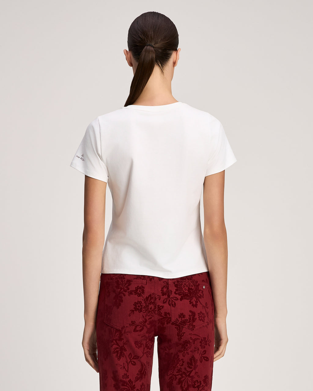 Merci Ruffle Shrunken Tee