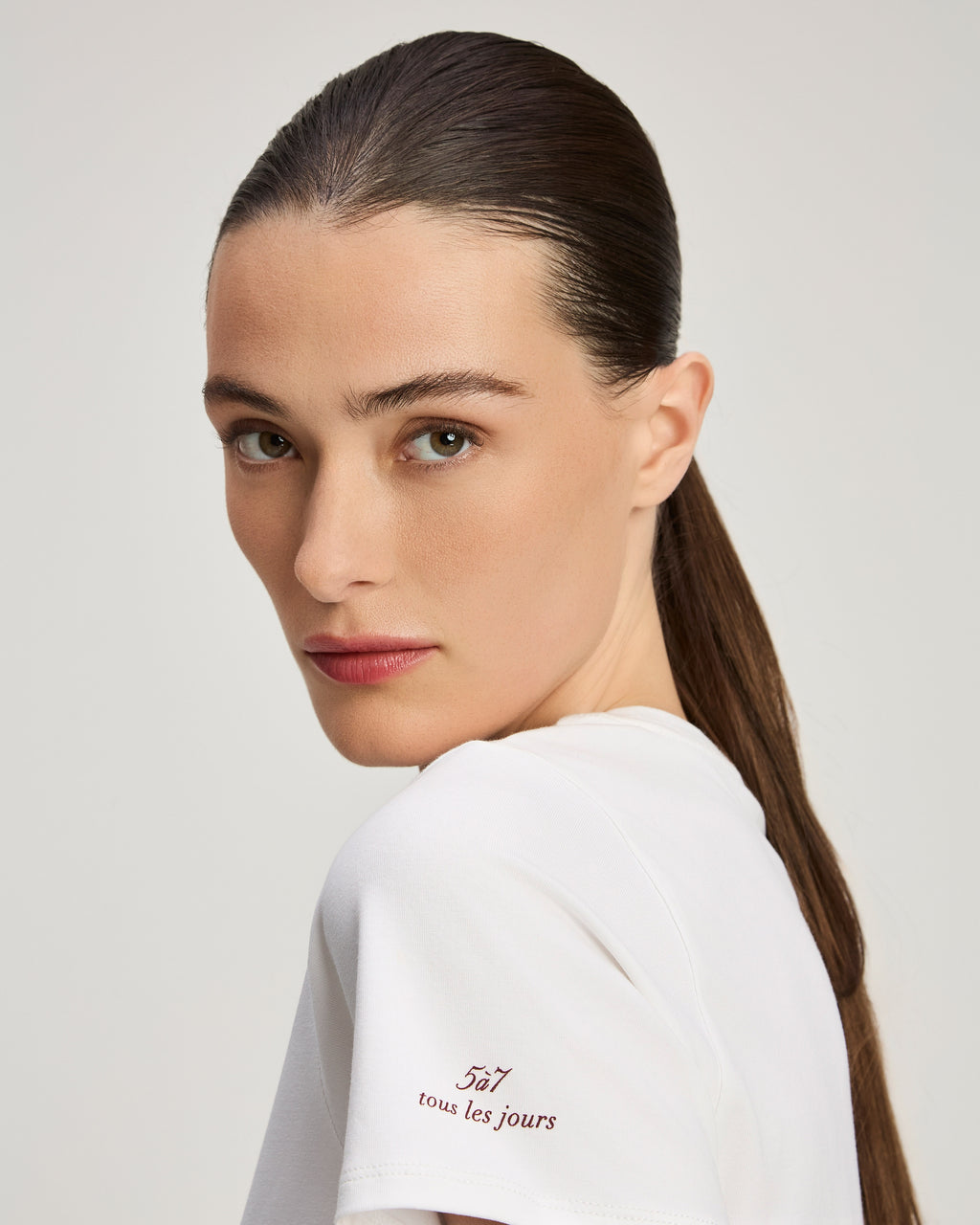Merci Ruffle Shrunken Tee