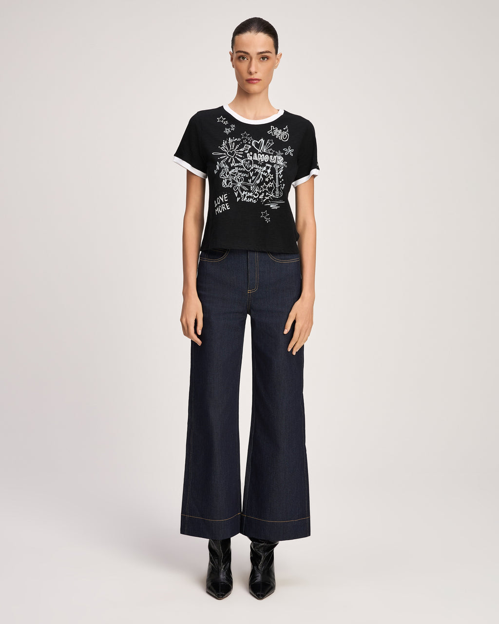 Lamour Doodle Shrunken Tee