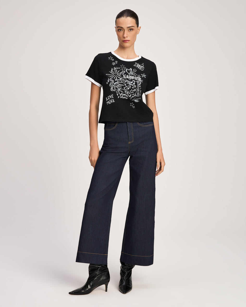 Lamour Doodle Shrunken Tee