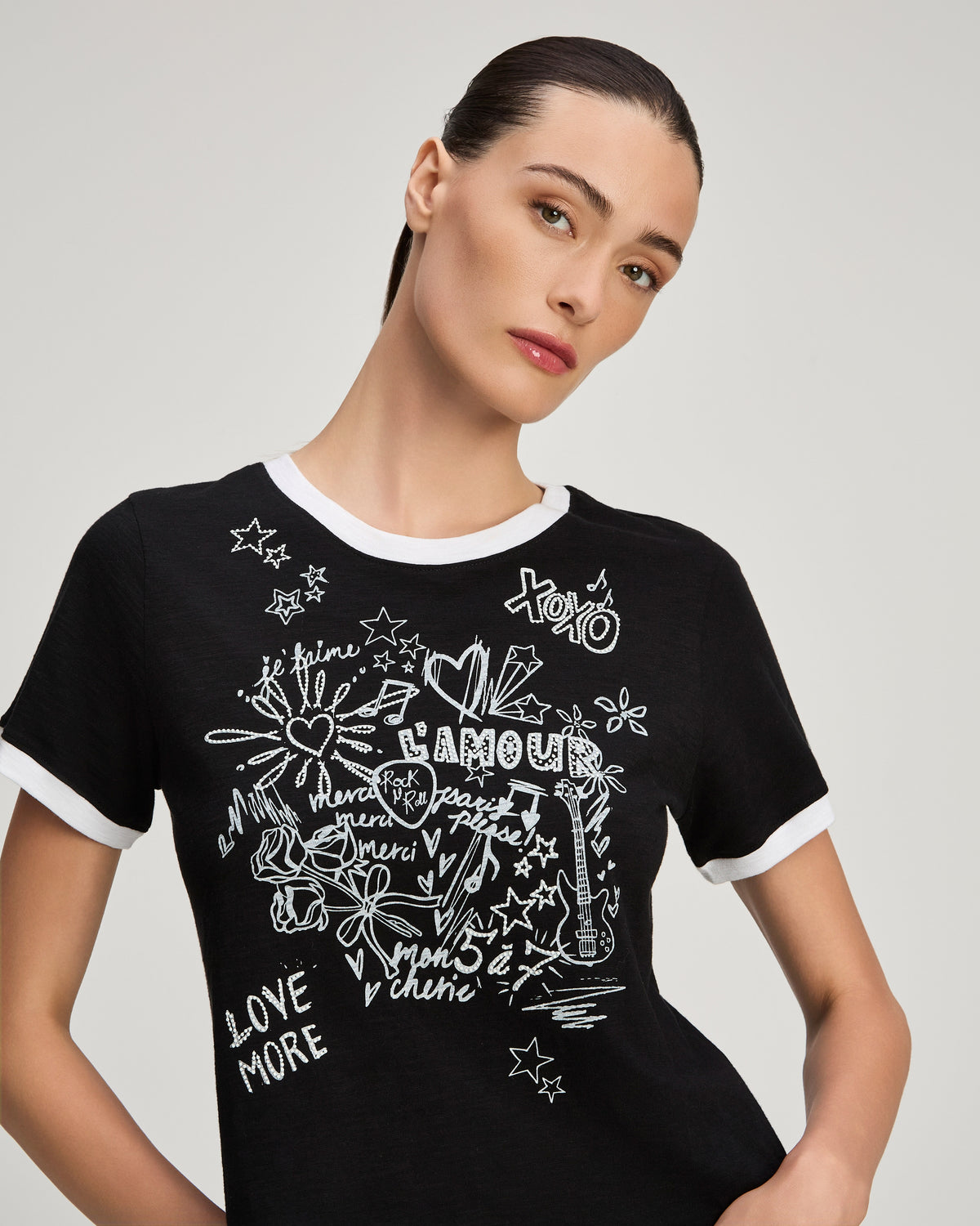 Lamour Doodle Shrunken Tee