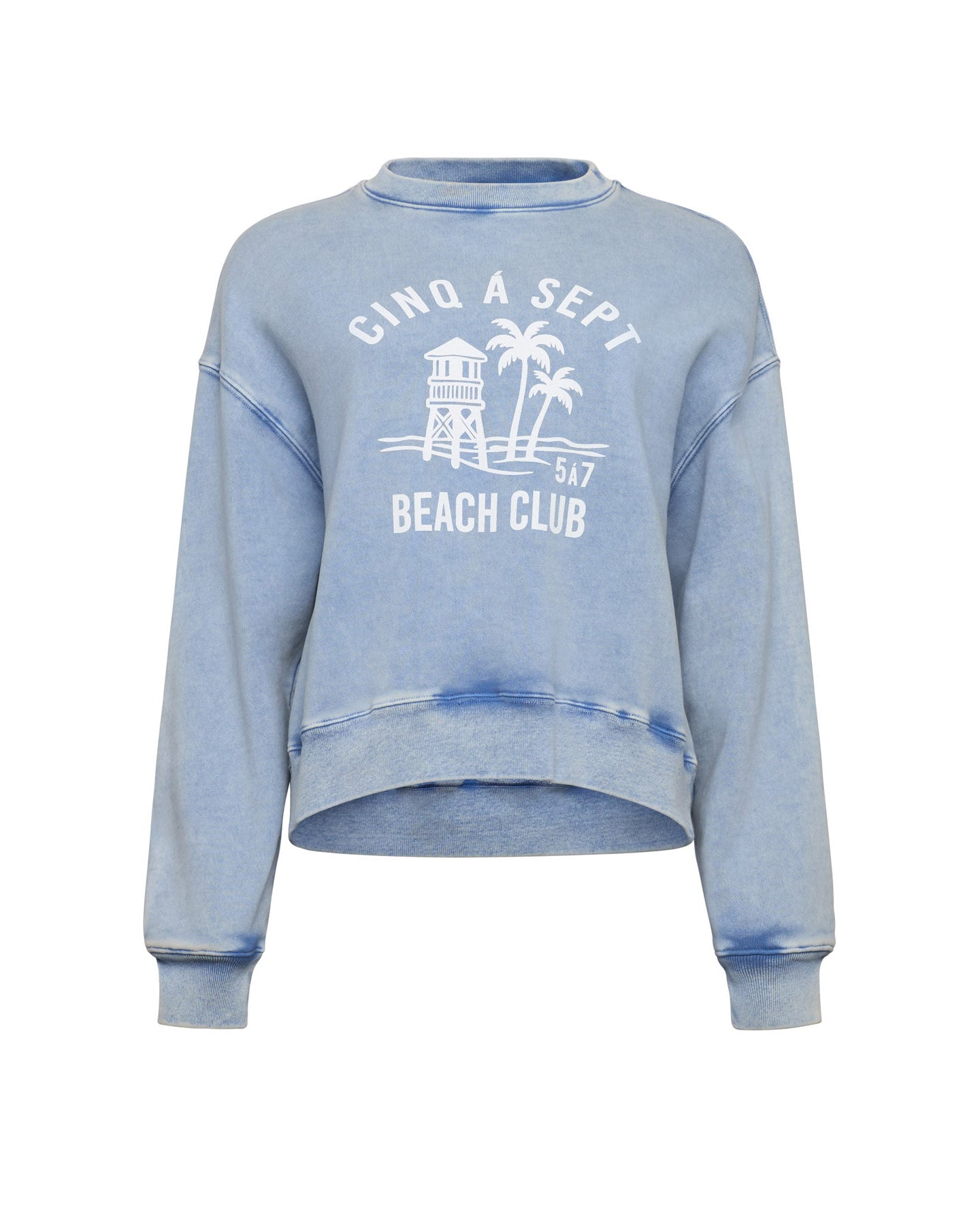 Beach Club Tumble Washed Brandy Pullover