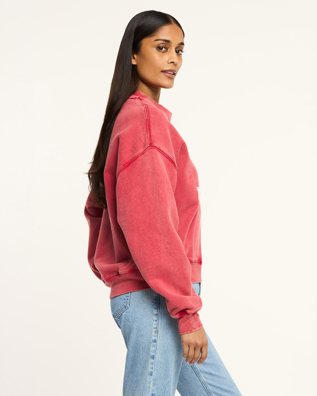Paris New York Tumble Washed Brandy Pullover