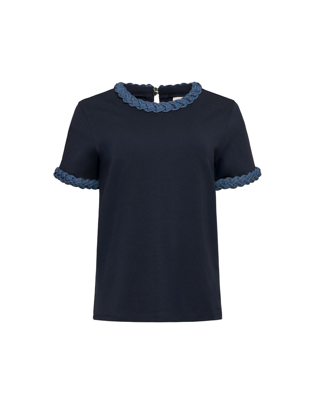 Denim Braided Tee