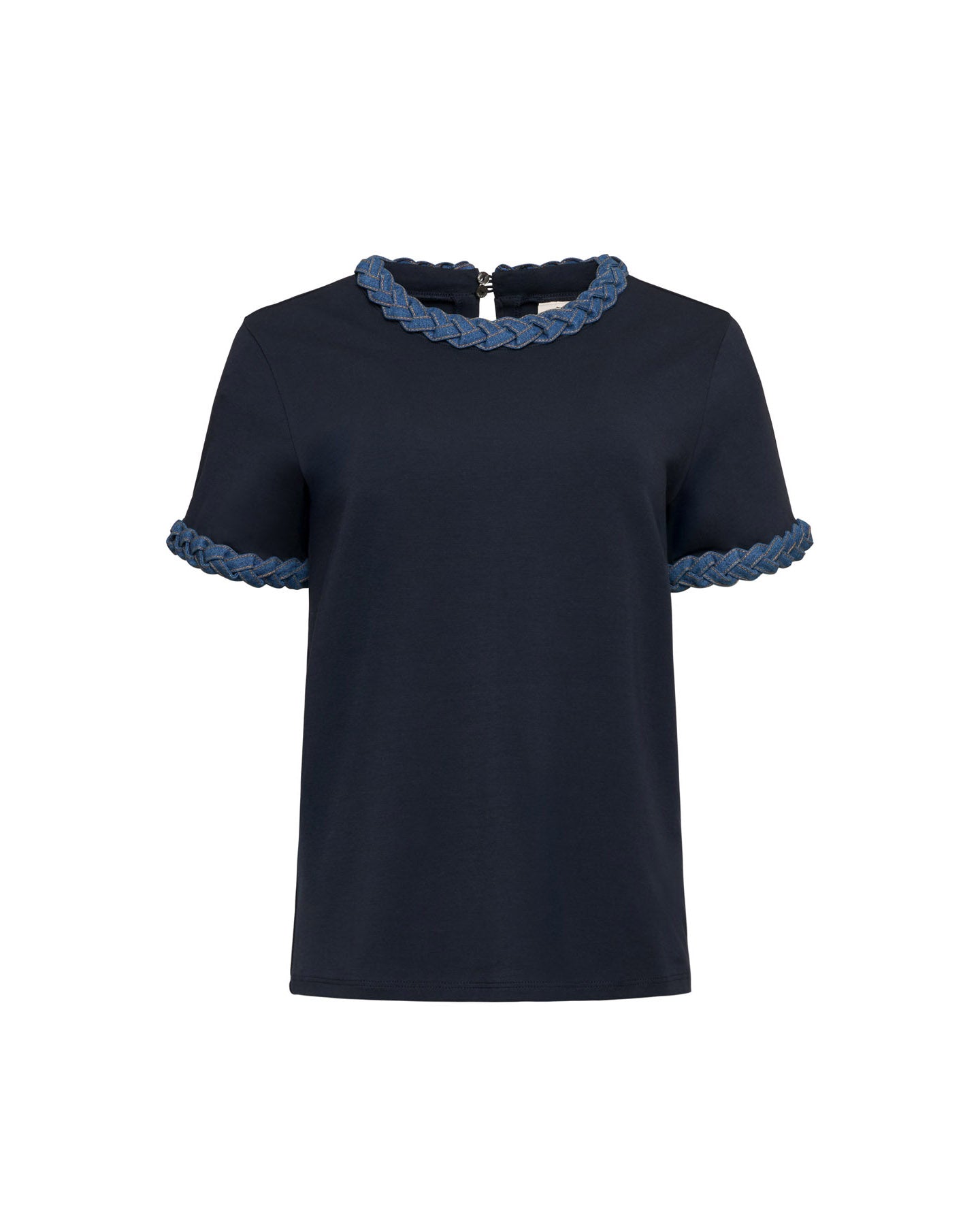 Denim Braided Tee