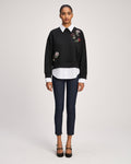 Rhinestone Roses Justina Pullover