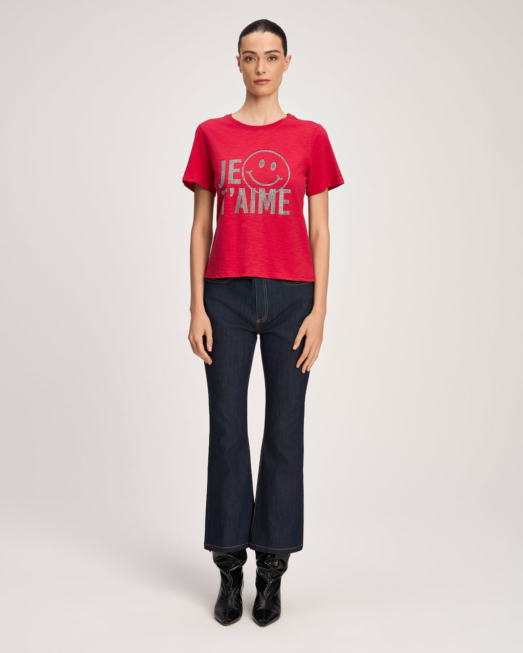 Heatset Je Taime Smiley Shrunken Tee
