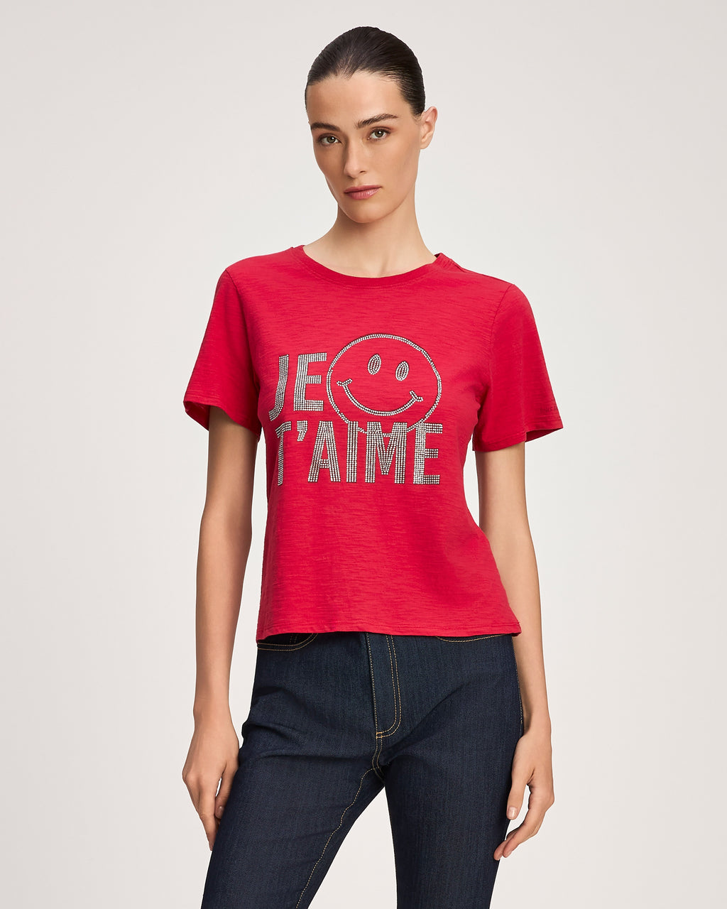 Heatset Je Taime Smiley Shrunken Tee