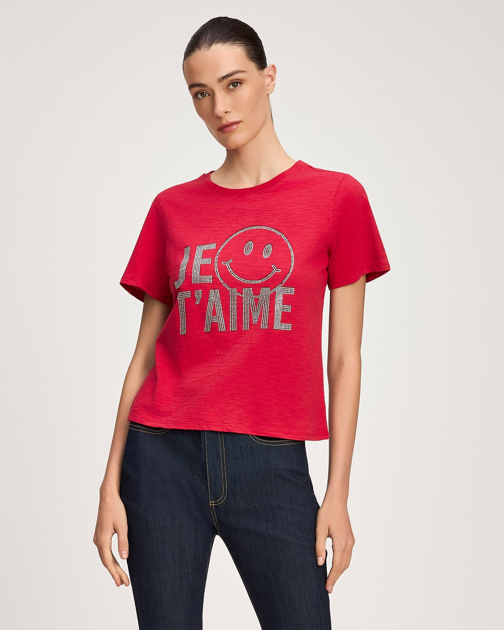Heatset Je Taime Smiley Shrunken Tee