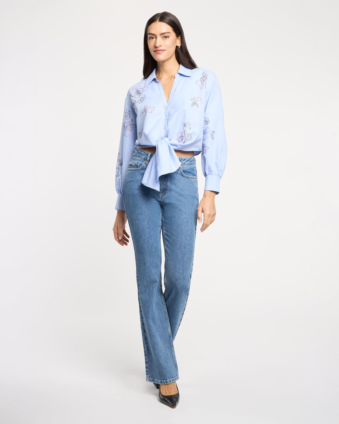 トップス apolina Bettina blouse 5/7 Blooming Linework Marianna Top – Cinq à Sept