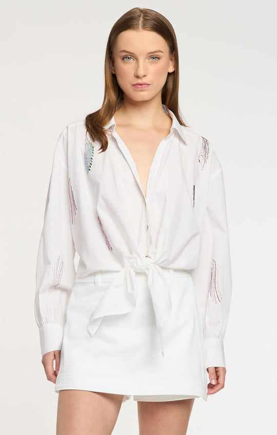 Paillette Whirl Marianna Top