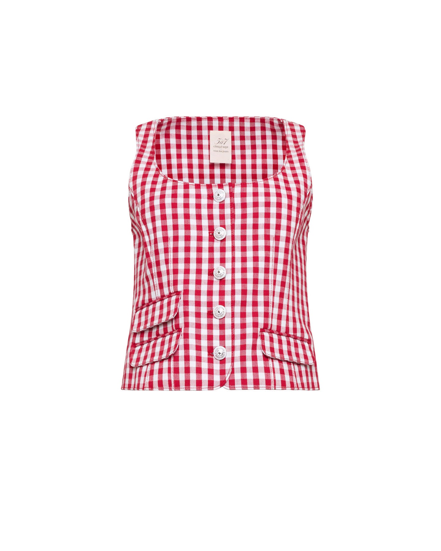 Mini Gingham Denim Lovina Top