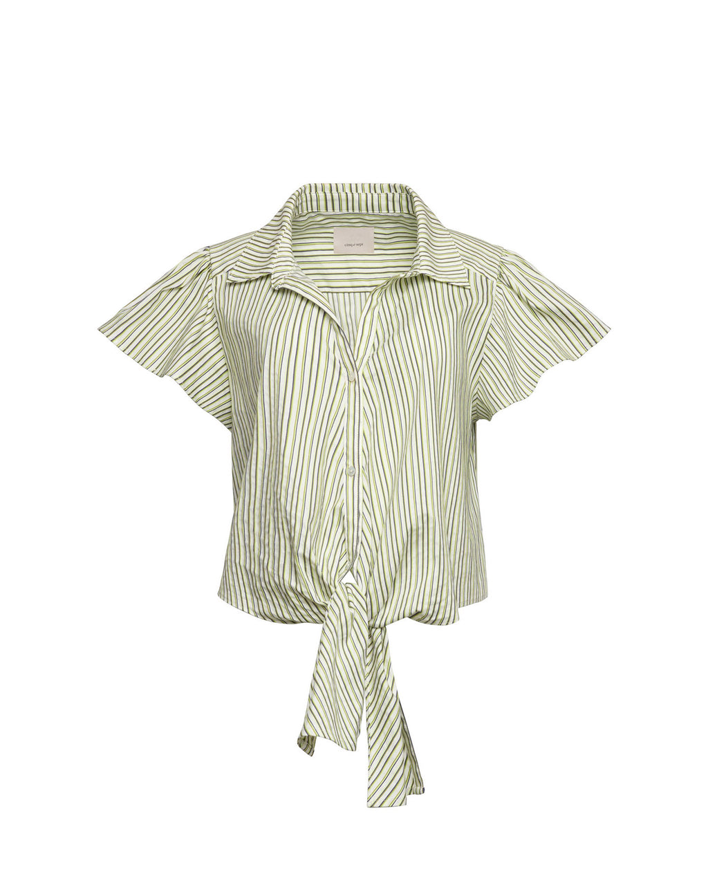 Sophie Stripe Flutter Sleeve Marianna Top