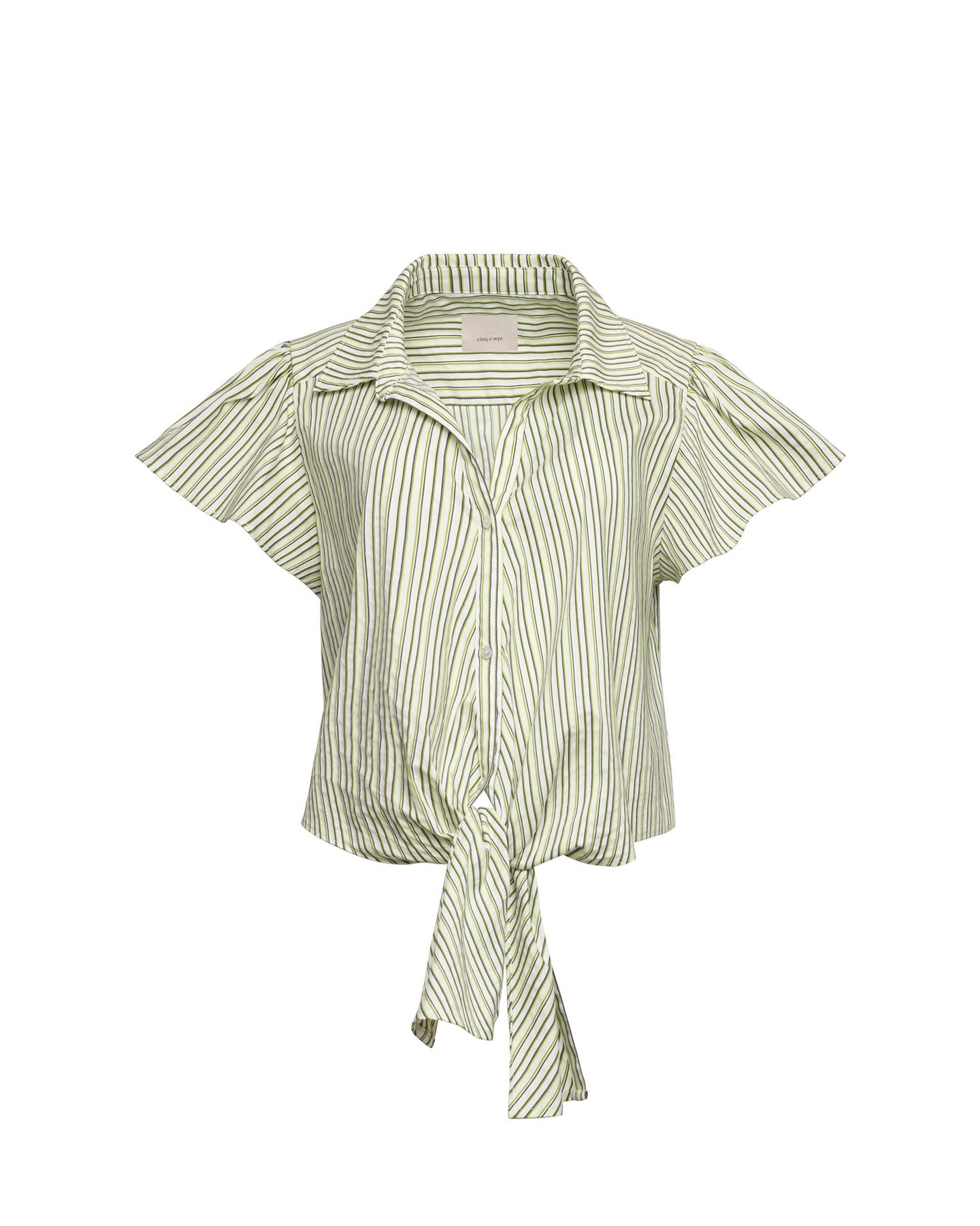 Sophie Stripe Flutter Sleeve Marianna Top