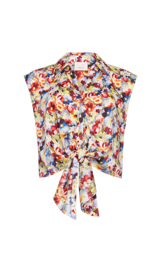 Wildflower Bunch Sleeveless Marianna Top