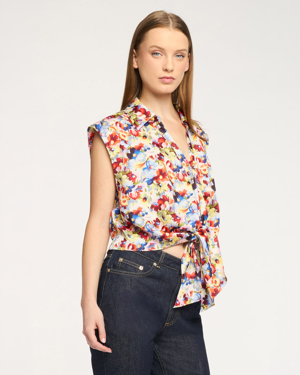 Wildflower Bunch Sleeveless Marianna Top