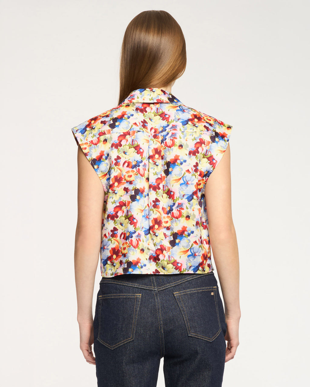 Wildflower Bunch Sleeveless Marianna Top
