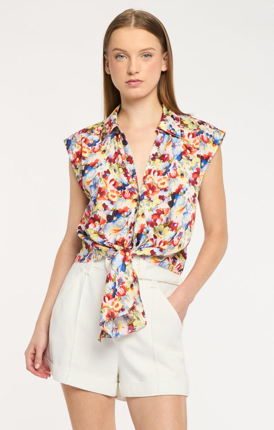 Wildflower Bunch Sleeveless Marianna Top