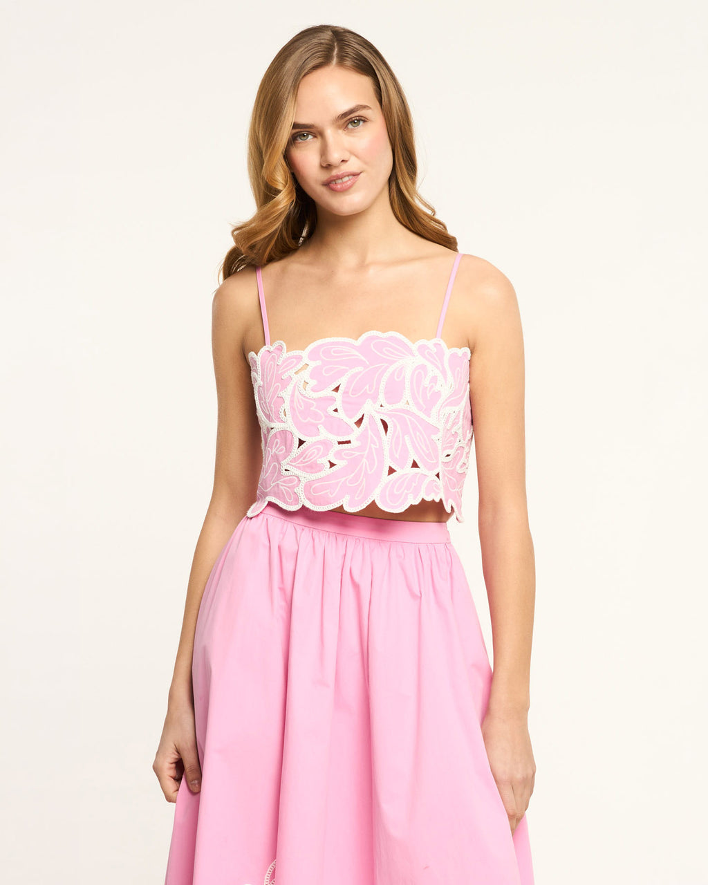 Paisley Bloom  Embroidered Caterina Top