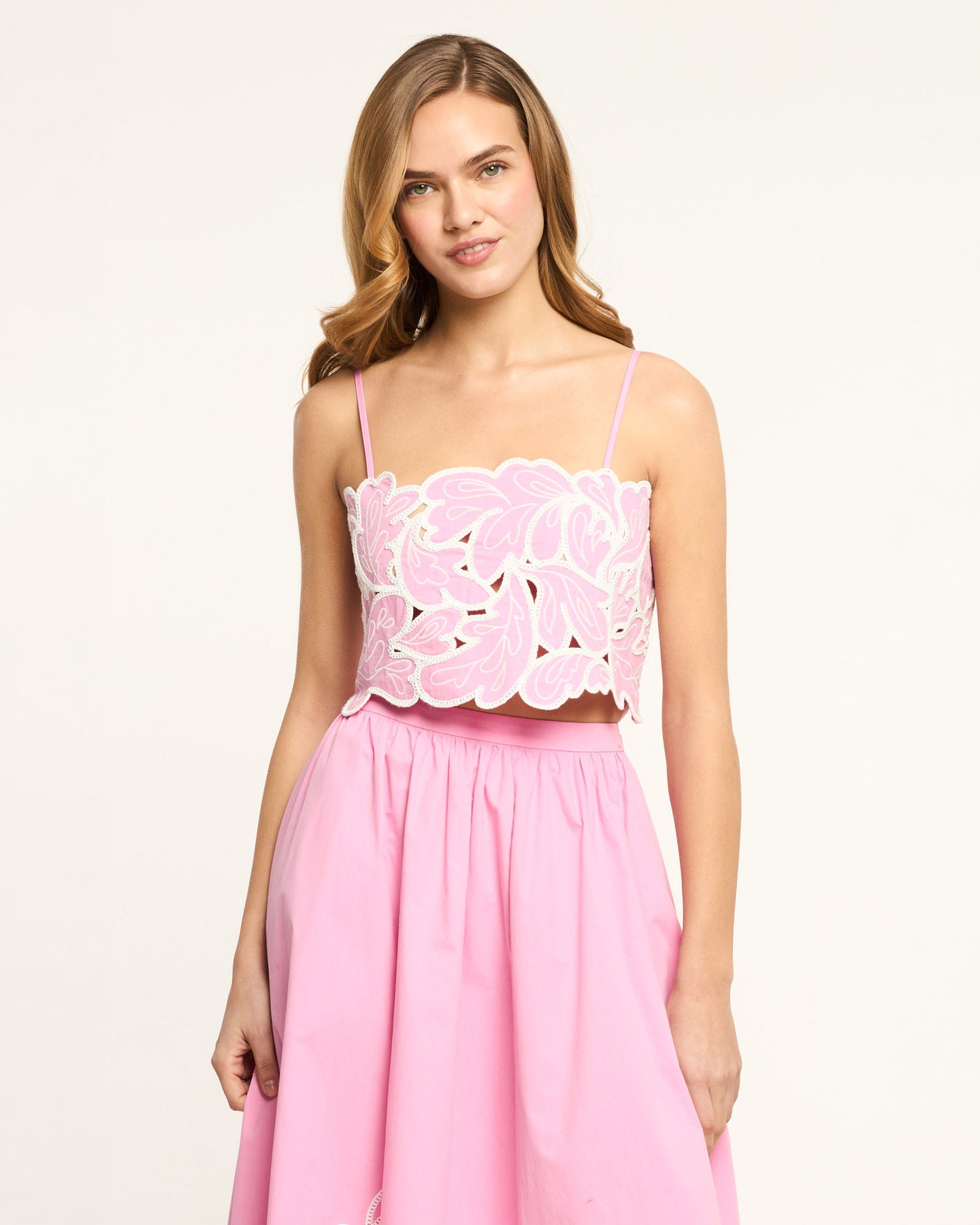 Paisley Bloom  Embroidered Caterina Top