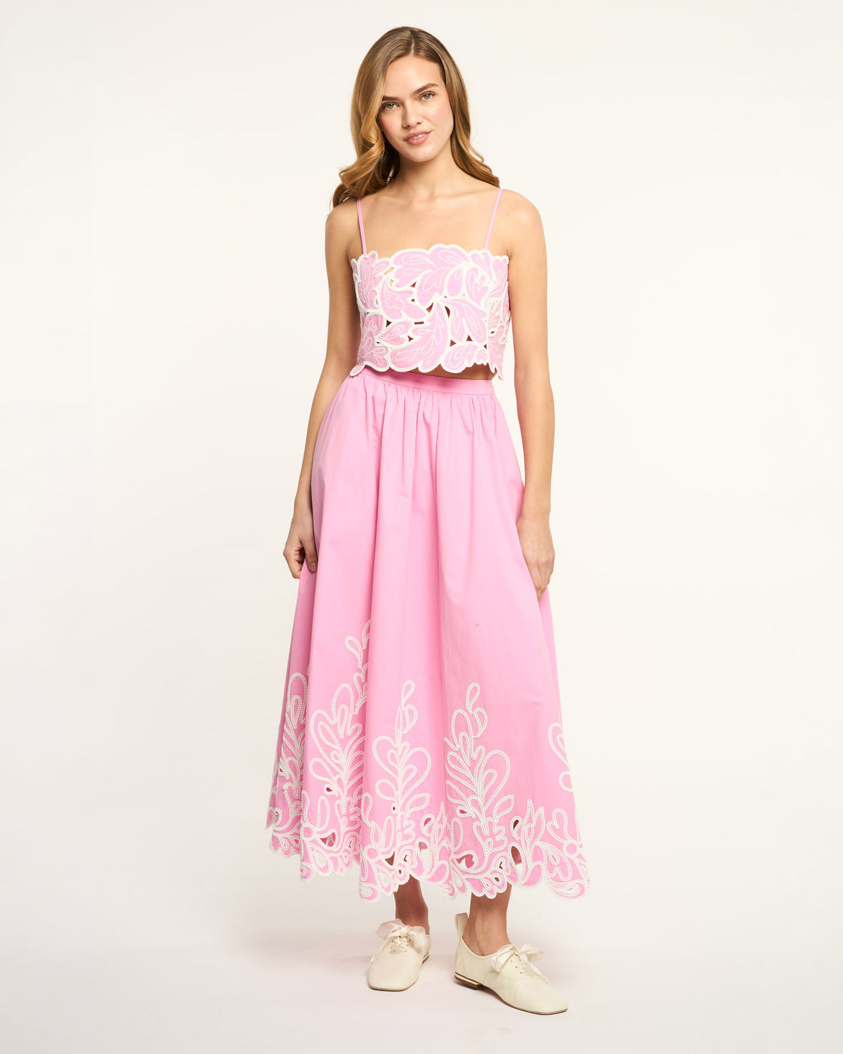 Paisley Bloom Embroidered Caterina Top