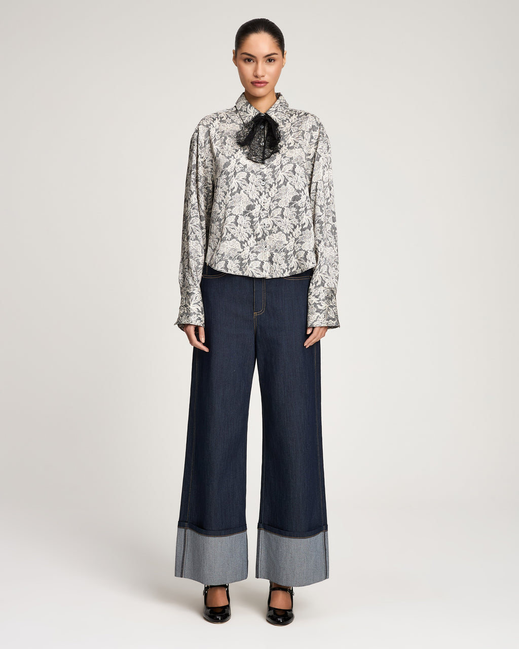 Trompe L'Oeil Lace Aero Top