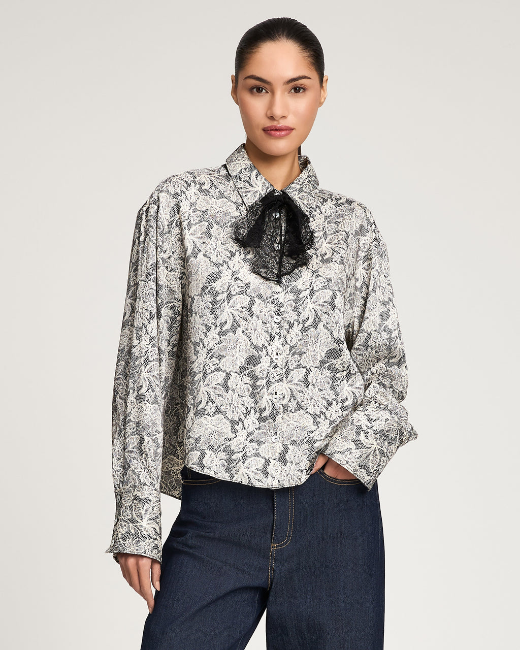 Trompe L'Oeil Lace Aero Top