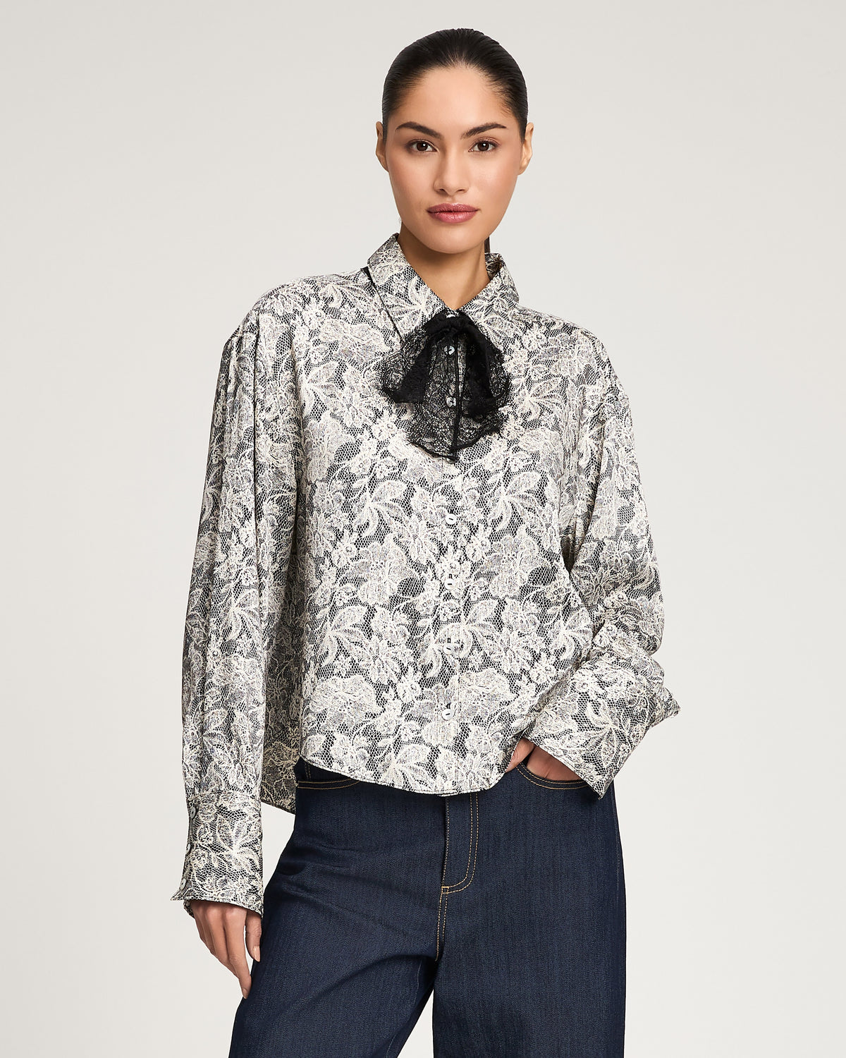 Trompe L'Oeil Lace Aero Top