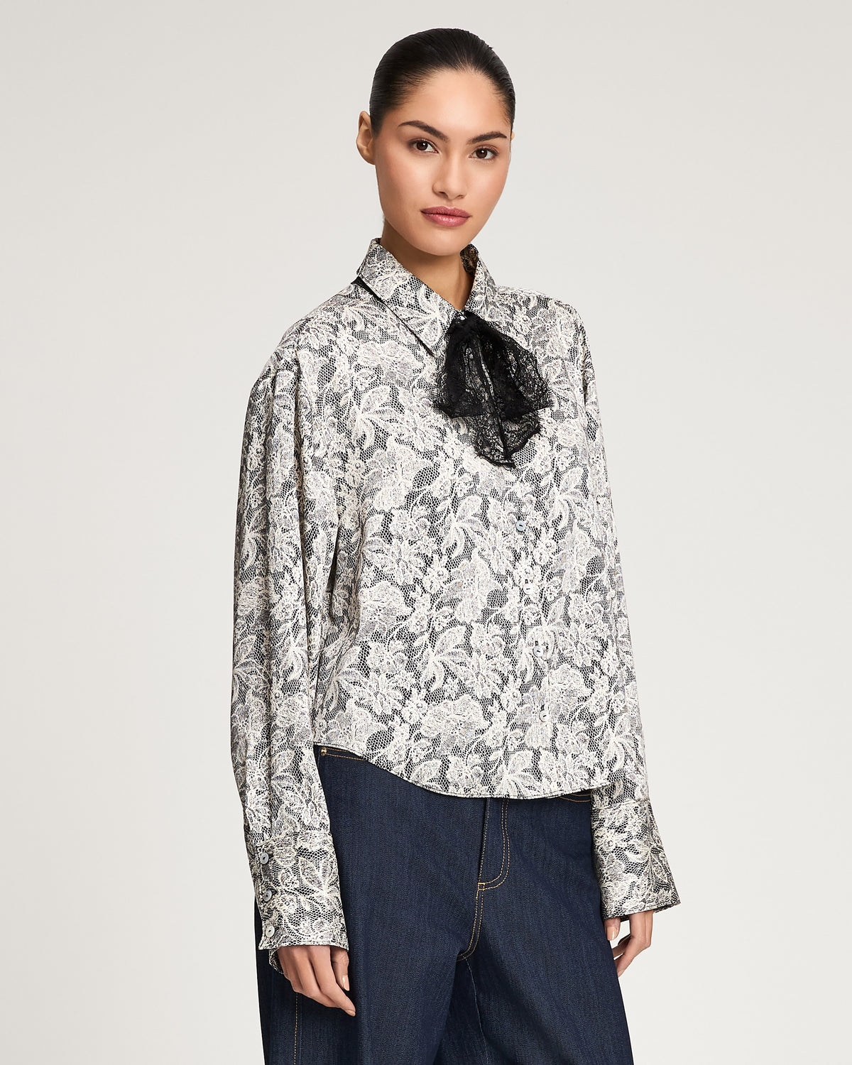 Trompe L'Oeil Lace Aero Top
