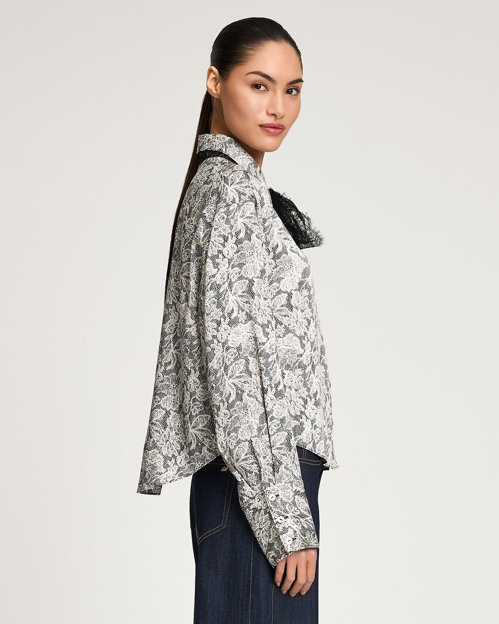 Trompe L'Oeil Lace Aero Top