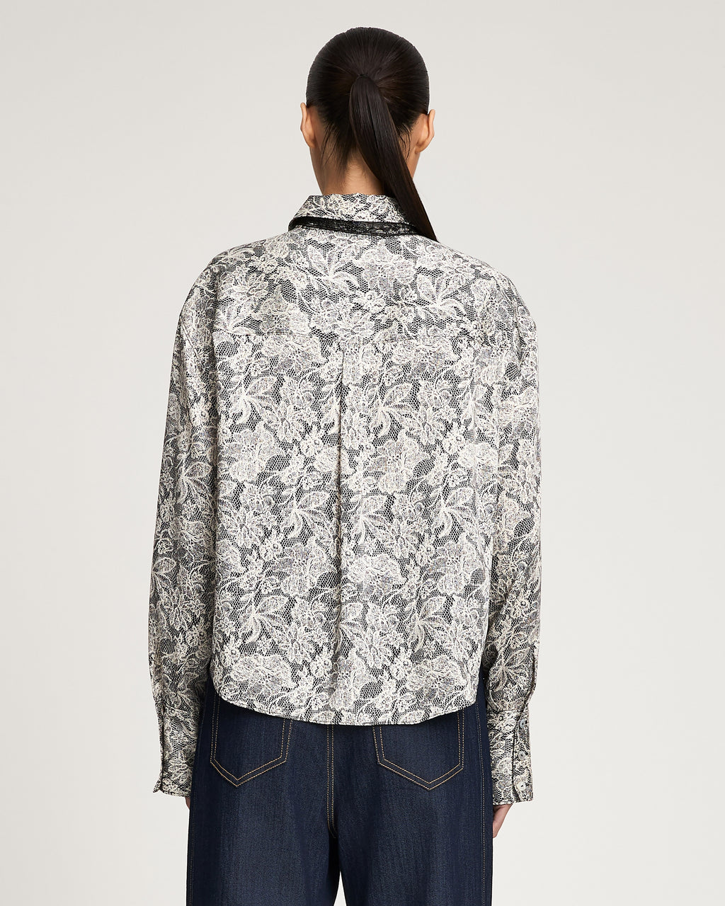 Trompe L'Oeil Lace Aero Top