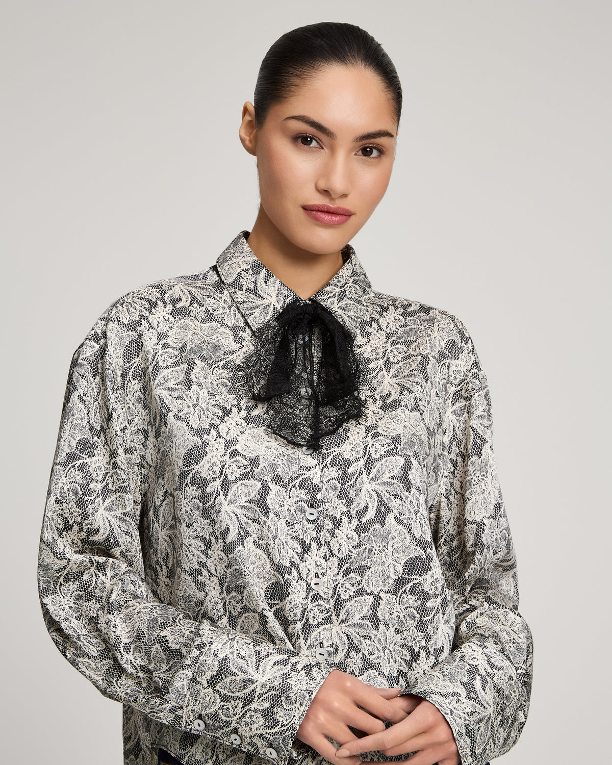 Trompe L'Oeil Lace Aero Top