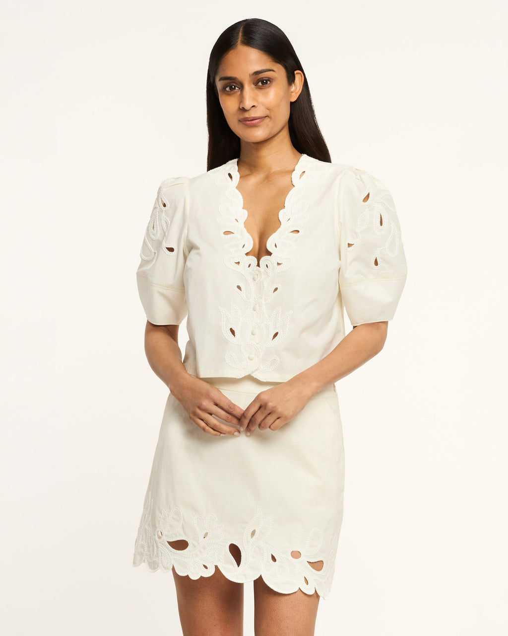 Paisley Bloom Embroidered Bellara Top