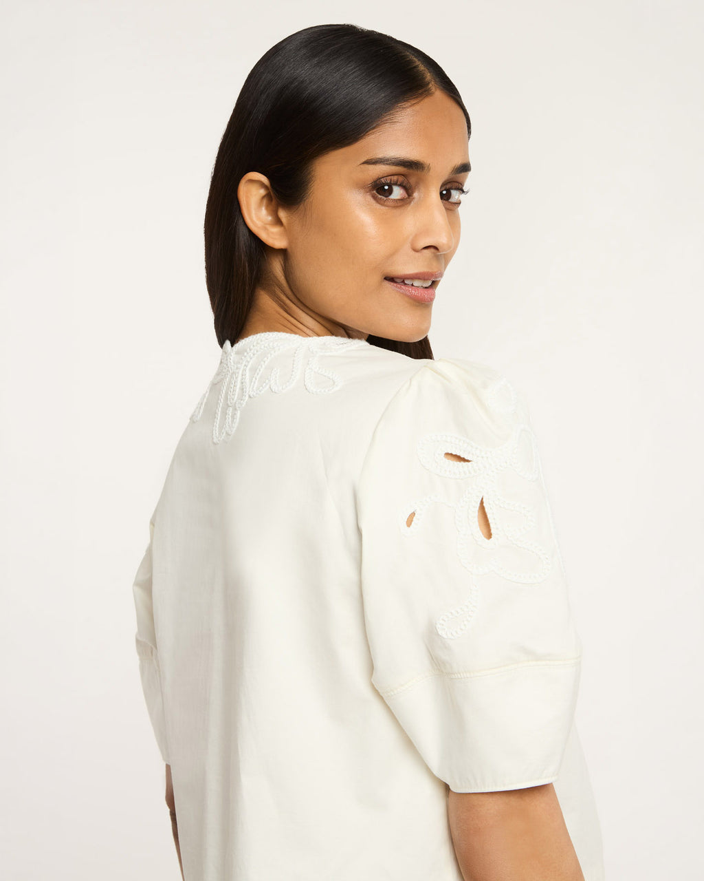 Paisley Bloom Embroidered Bellara Top