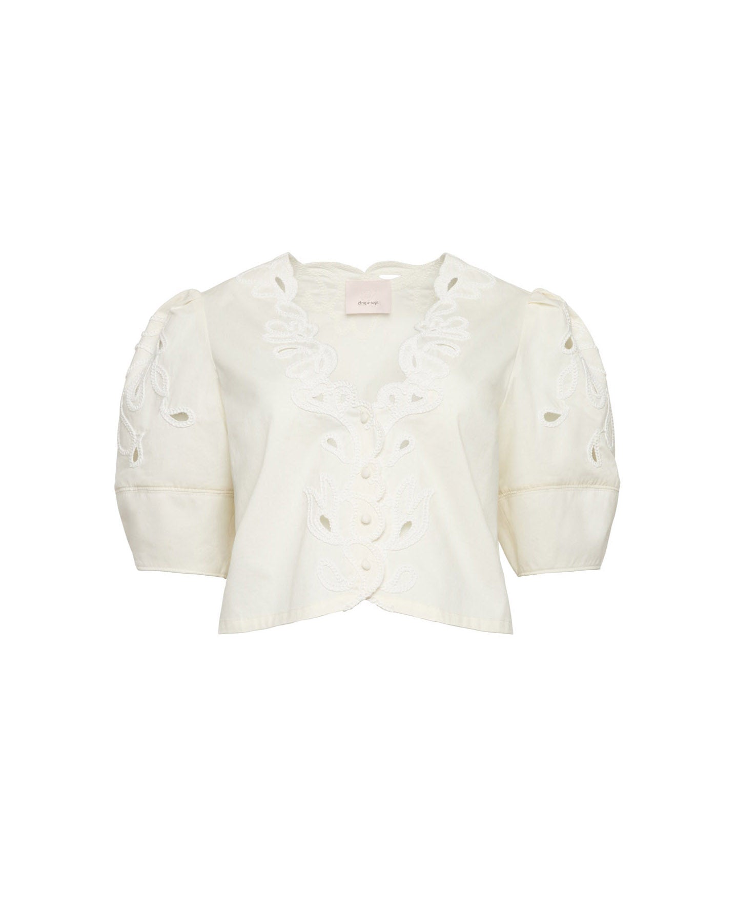 Paisley Bloom Embroidered Bellara Top