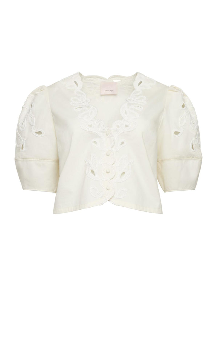 Paisley Bloom Embroidered Bellara Top – Cinq à Sept